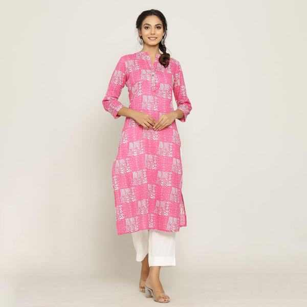 Rang Deep Women Pink Cotton top – Rangdeep