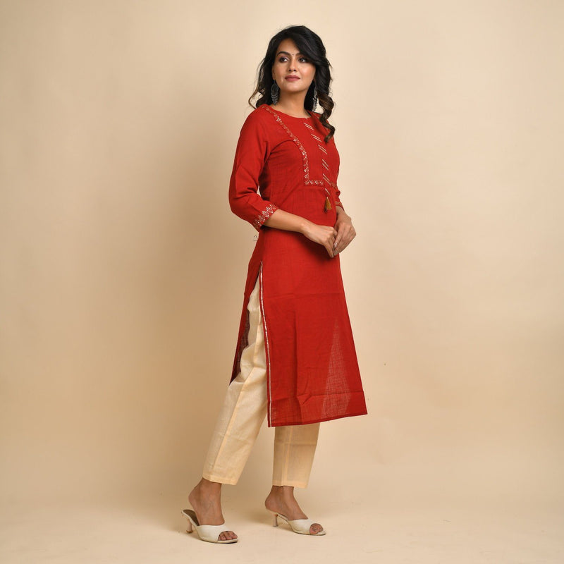 RangDeep Women Cotton Straight Kurta Kurti Rangdeep-Fashions 