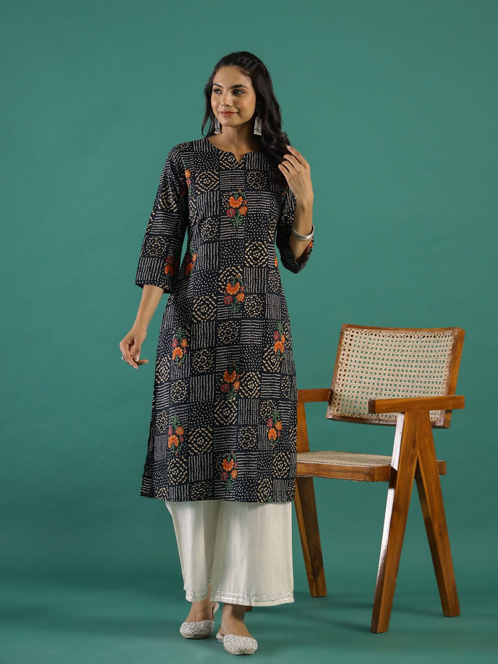 Bhandej cotton kurti muslin kurta Rangdeep-Fashions 