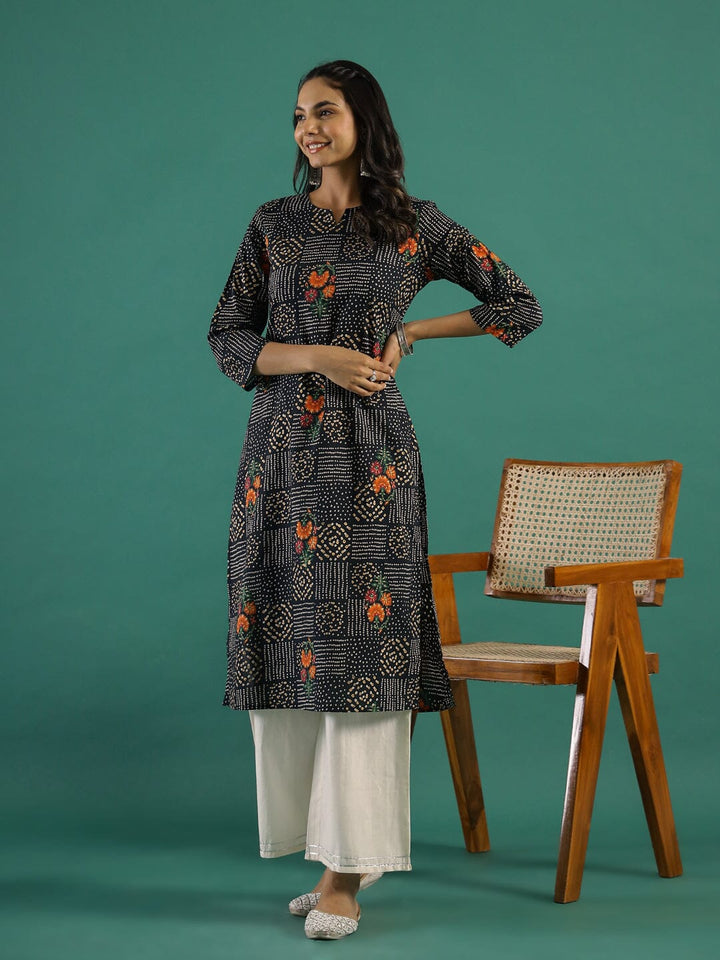 Bhandej cotton kurti muslin kurta Rangdeep-Fashions 