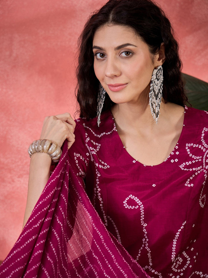 Brown Pure Cotton Calf Length Round Neck Kurta set for Women Kurta set Rangdeep 