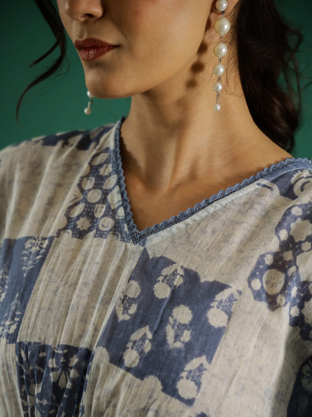 Cotton Printed Kaftan Ethnic dress SANSKRUTI HOMES 