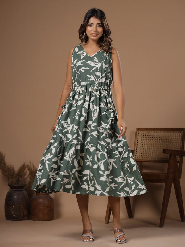 Floral Printed Ethnic Dress dress Rangdeep-Fashions 