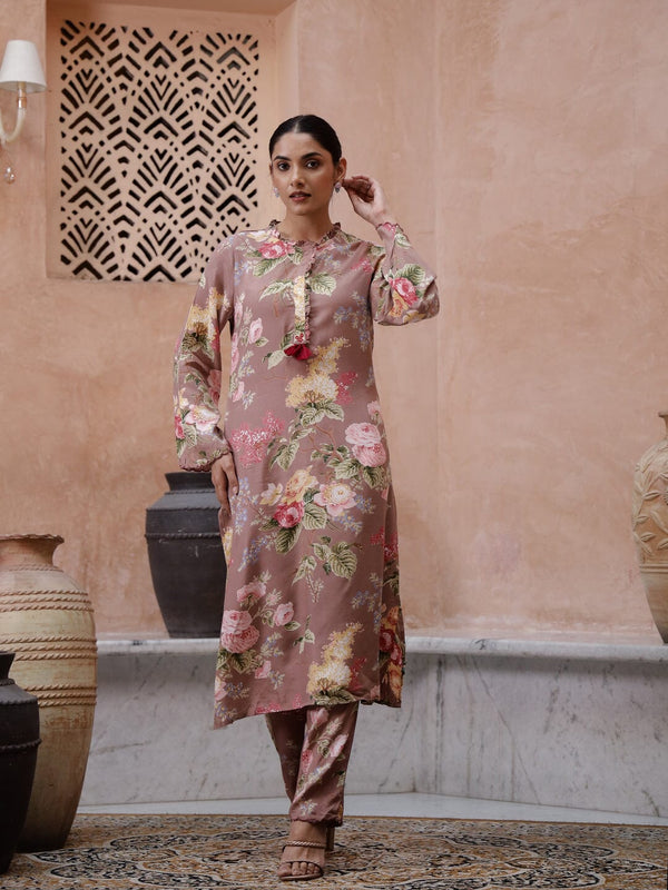 Floral Printed Kurta Set Kurti set SANSKRUTI HOMES 