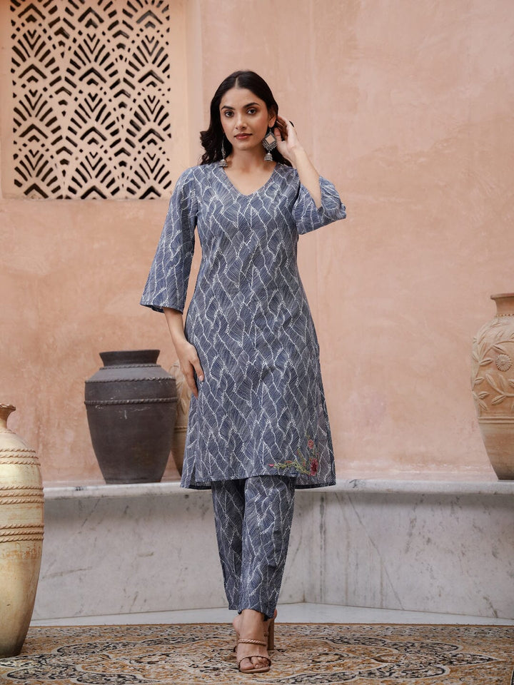 Floral Printed Kurta Set Kurti set SANSKRUTI HOMES 