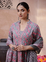 Floral Printed Kurta Set Kurti set SANSKRUTI HOMES 