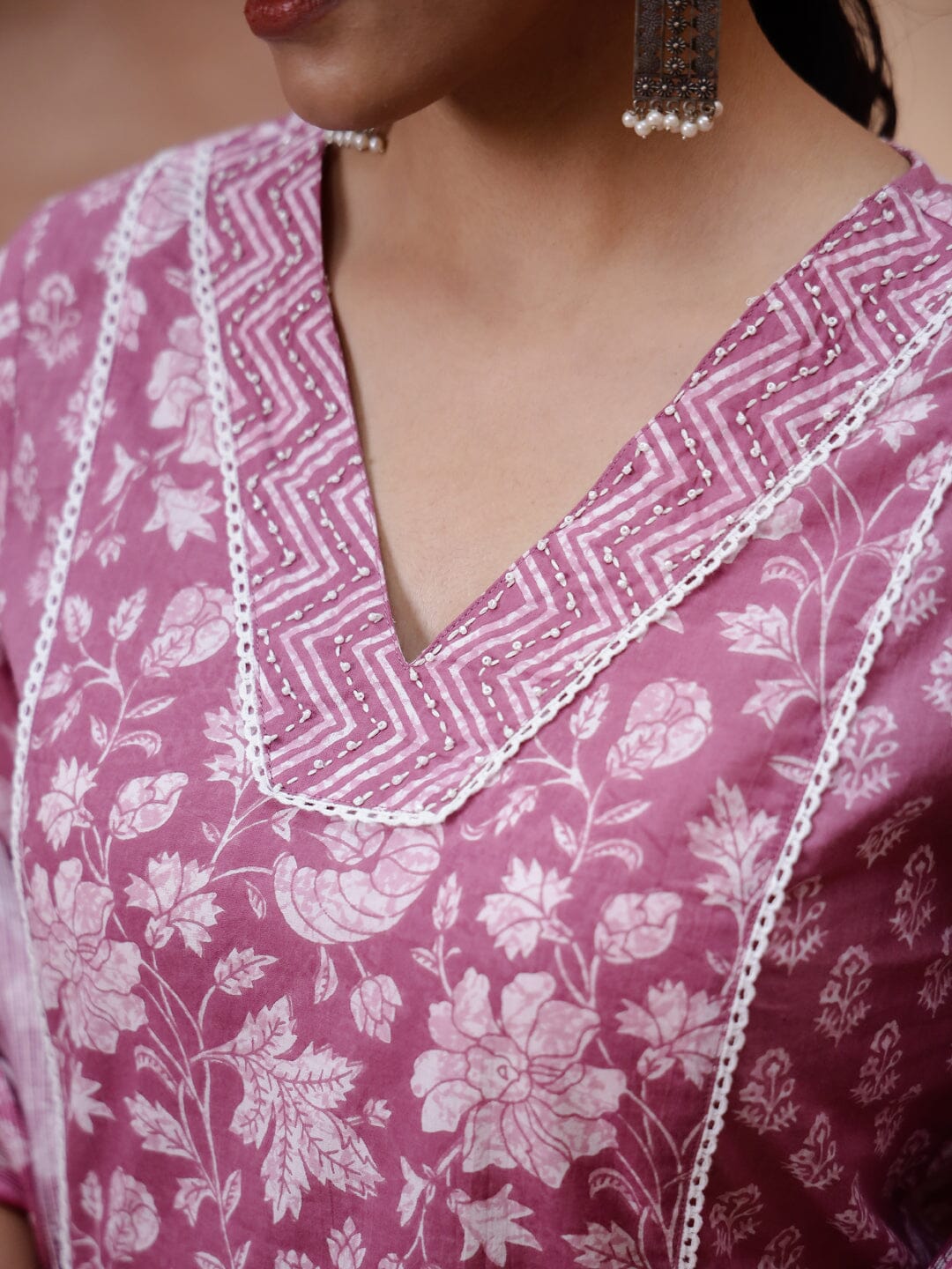 Floral Printed Kurta Set Kurti set SANSKRUTI HOMES 