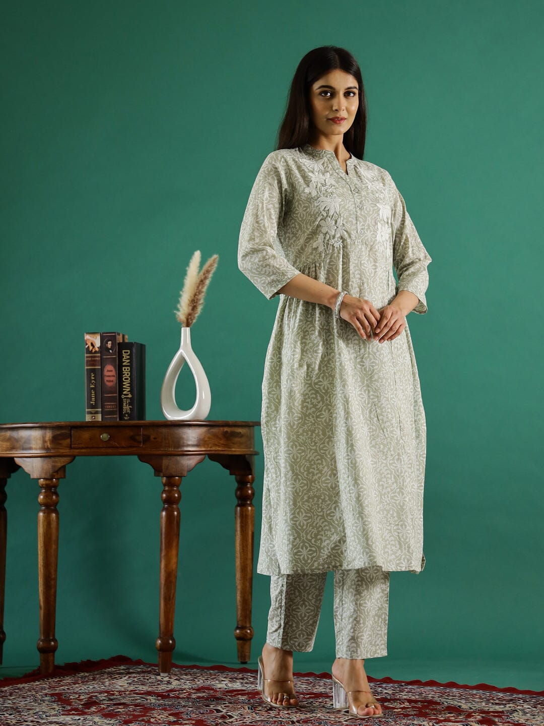 Floral Printed Kurta Set Kurti set SANSKRUTI HOMES 