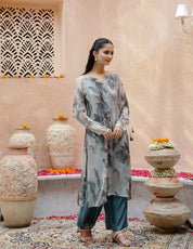 Floral Printed Kurta Set with Dupatta Kurti set SANSKRUTI HOMES 