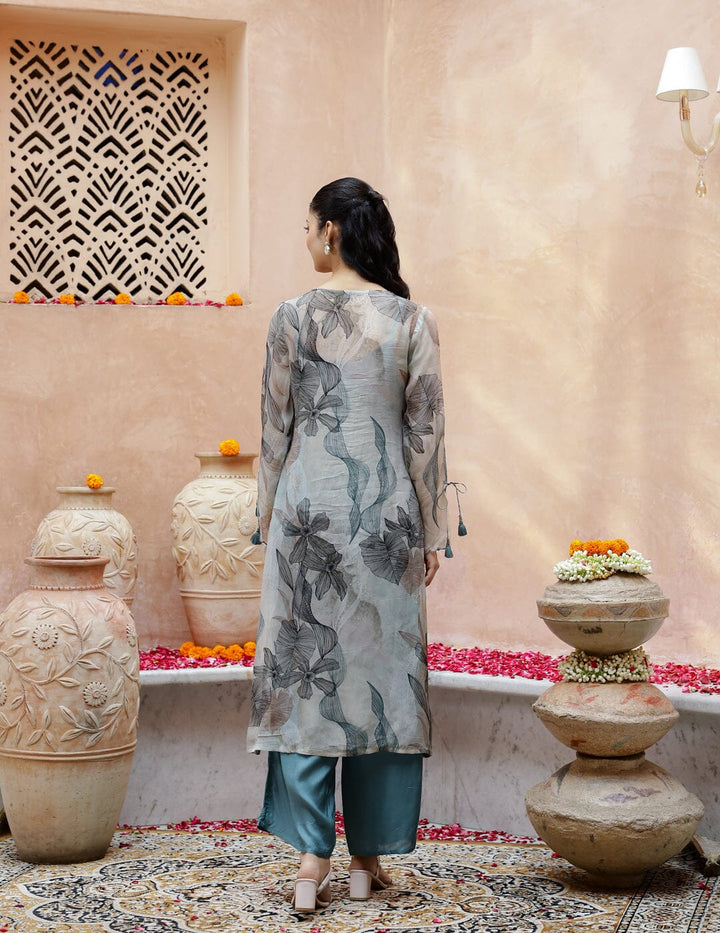 Floral Printed Kurta Set with Dupatta Kurti set SANSKRUTI HOMES 
