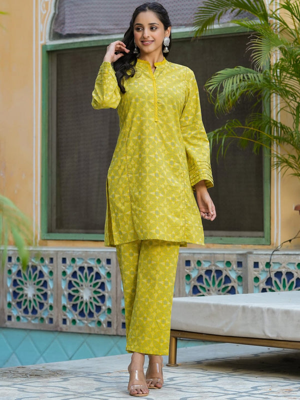 Green Floral PEPLUM Printed cotton co-ord Set Night Suit SANSKRUTI HOMES 