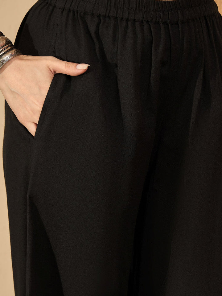 Off White Printed Mandarin Collar Pure Cotton Kurta Set for Women Kurta set Rangdeep-Fashions 