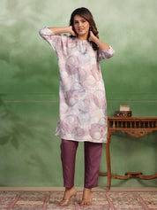 Pink Cotton Kurta Set for Women Kurti set Rangdeep-Fashions 