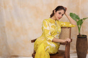 Women' s Floral Printed Silk Blend Straight Kurta with Trousers Kurti Dupatta set Pant Rangdeep-Fashions 