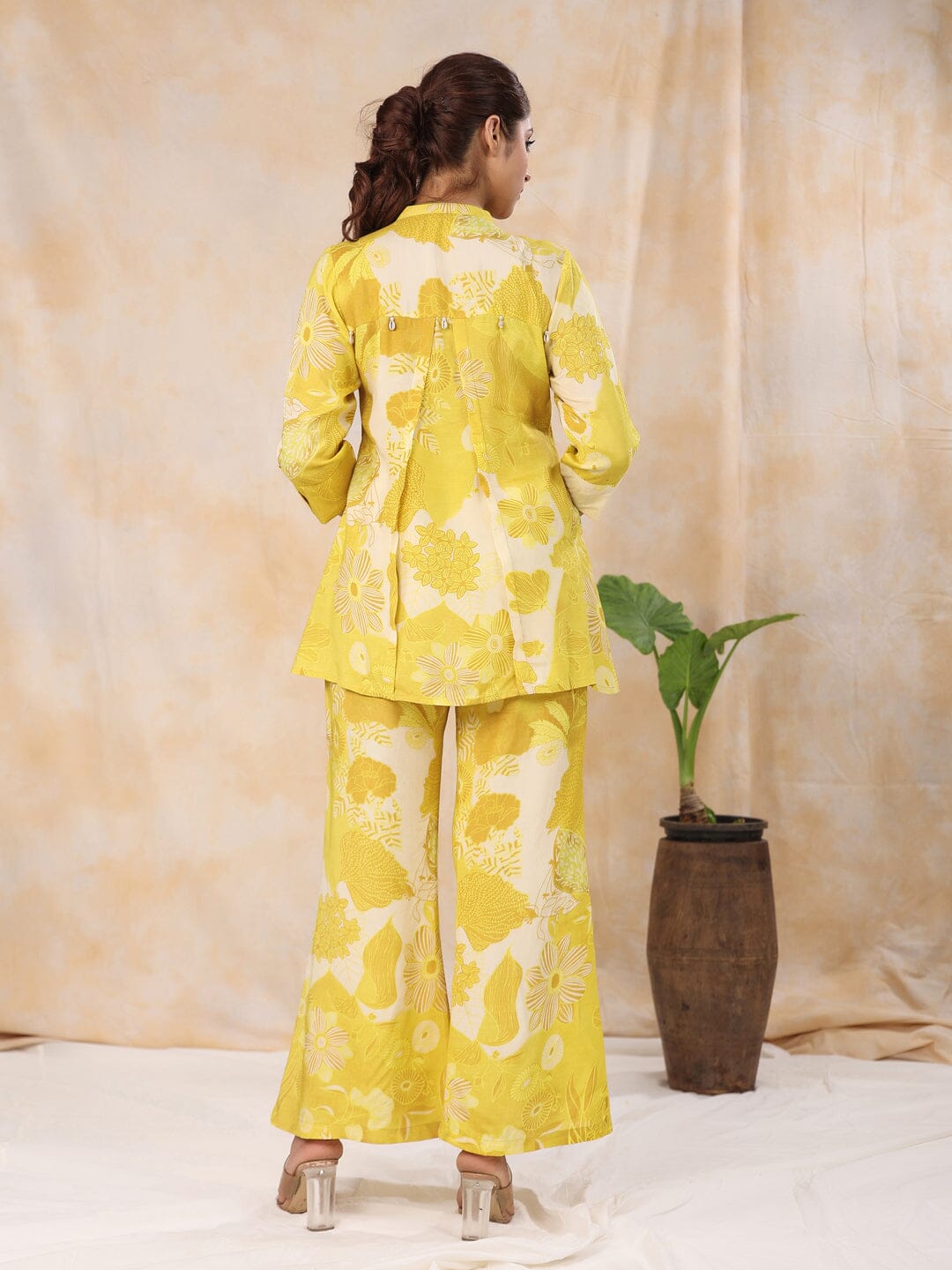 Women' s Floral Printed Silk Blend Straight Kurta with Trousers Kurti Dupatta set Pant Rangdeep-Fashions 