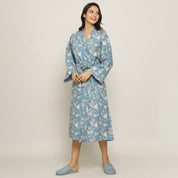 Malibu Floral Cotton printed Couple Bathrobe Couple Bathrobe SANSKRUTI HOMES 