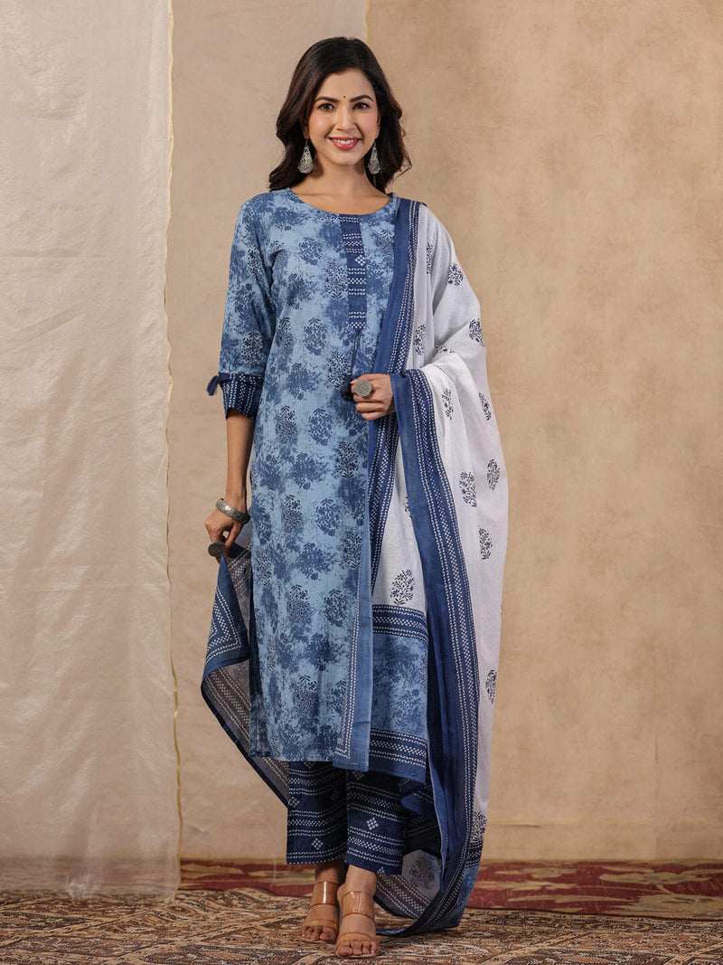 Beautiful block printed Kurti with pencil pant | Cotton kurti designs,  Designer dresses, Kurti designs