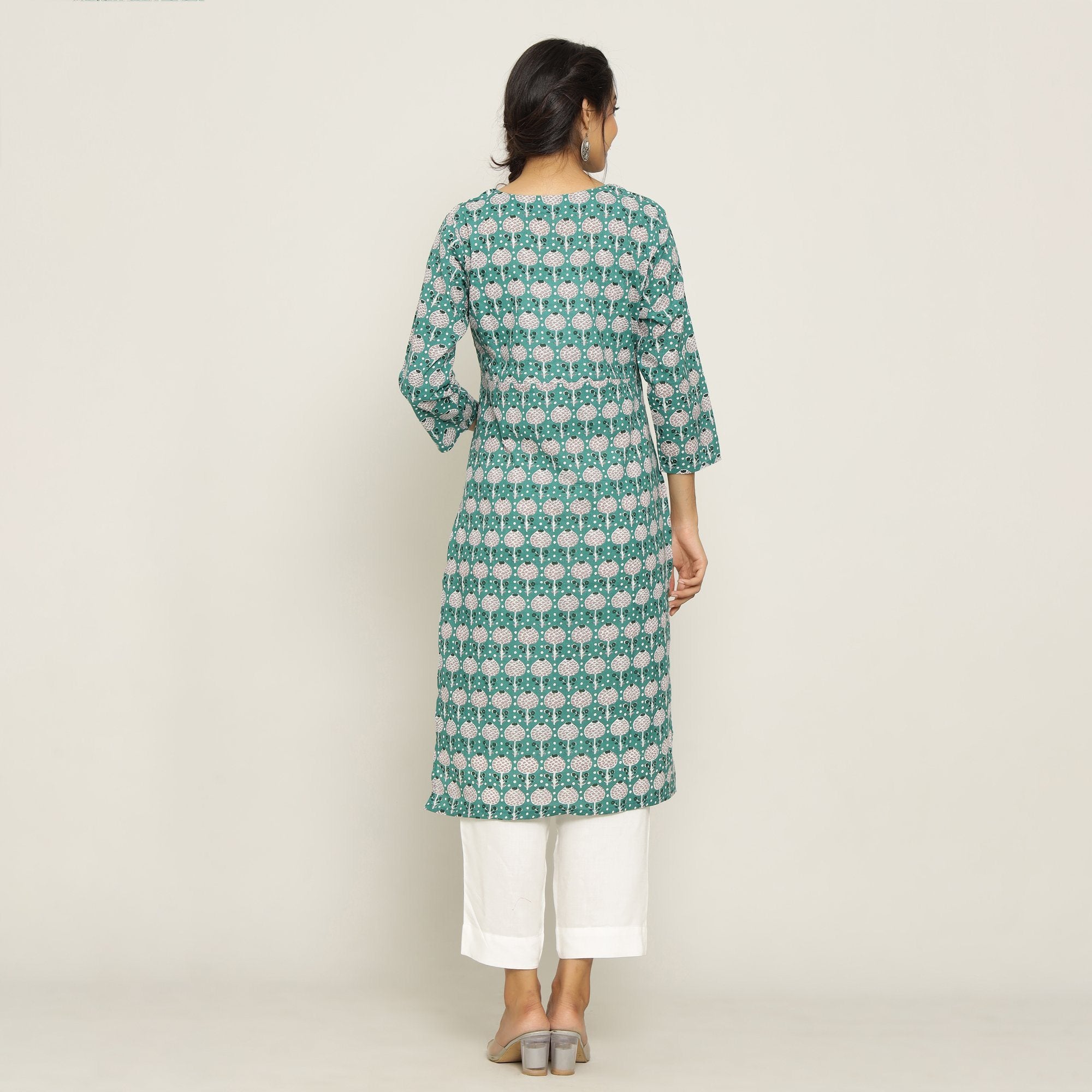 Rang Deep Green Kurta Kurti Rangdeep-Fashions 