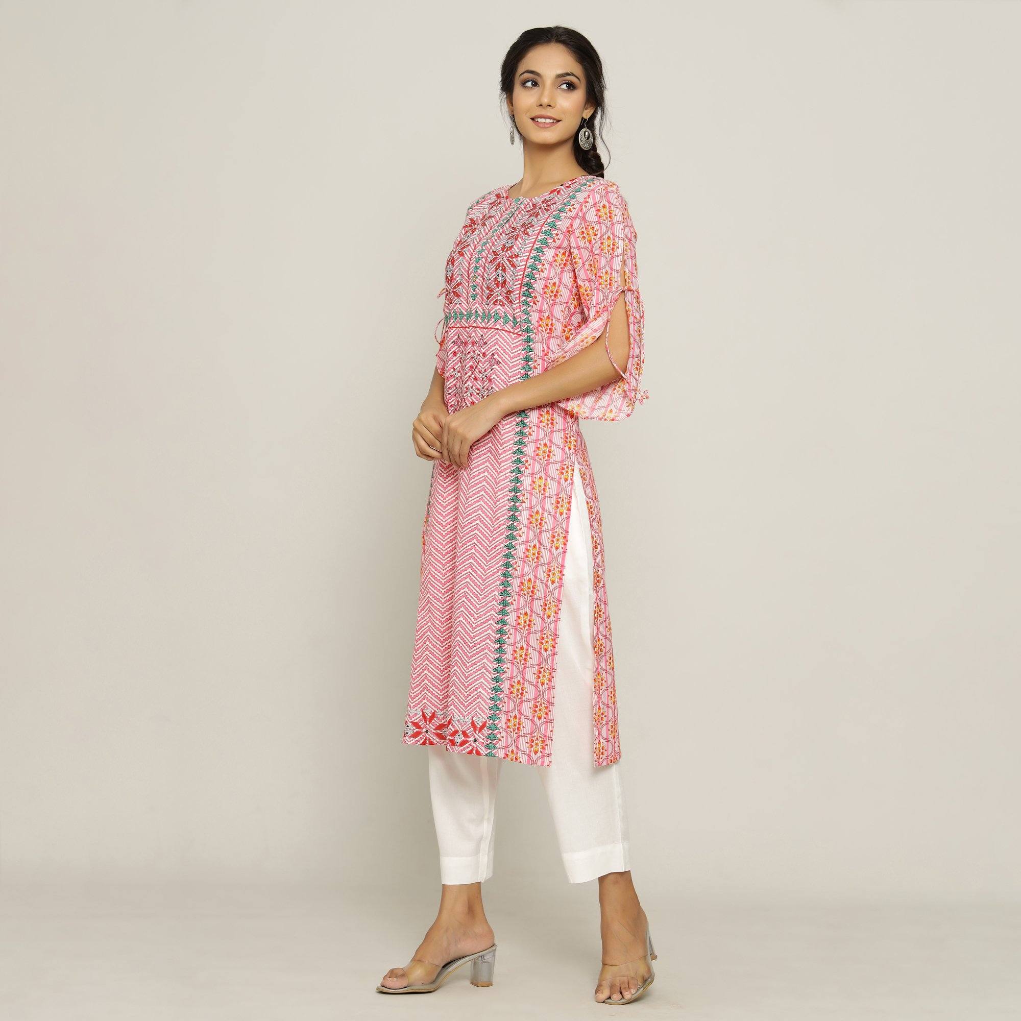 Rang Deep Pink Kurta Kurti Rangdeep-Fashions 