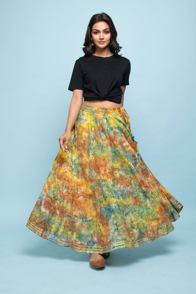 Buy Utsa by Westside Red Mirror Detailed Long Skirt for Online @ Tata CLiQ