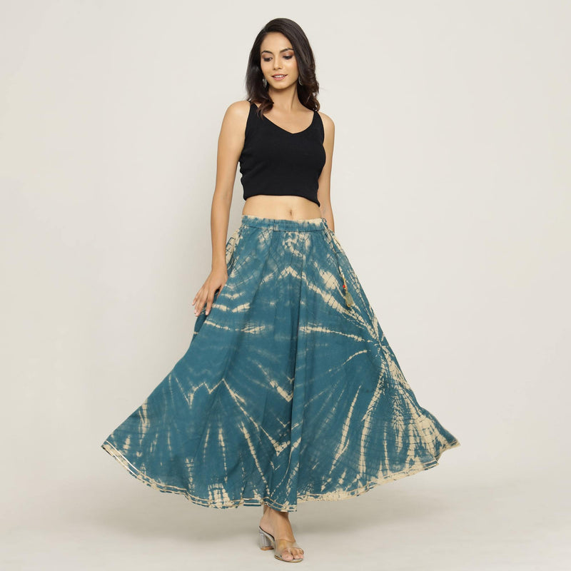 Rang Deep Women Rama Green Skirt Skirt Rangdeep-Fashions 