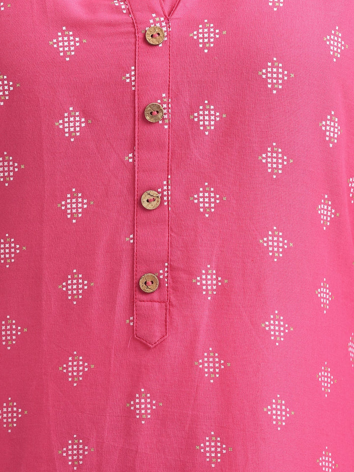 RangDeep Blush Pink Cotton Kurta Kurti Rangdeep-Fashions 