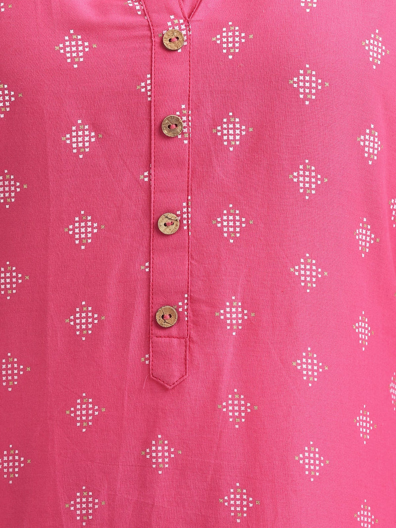 RangDeep Blush Pink Cotton Kurta Kurti Rangdeep-Fashions 