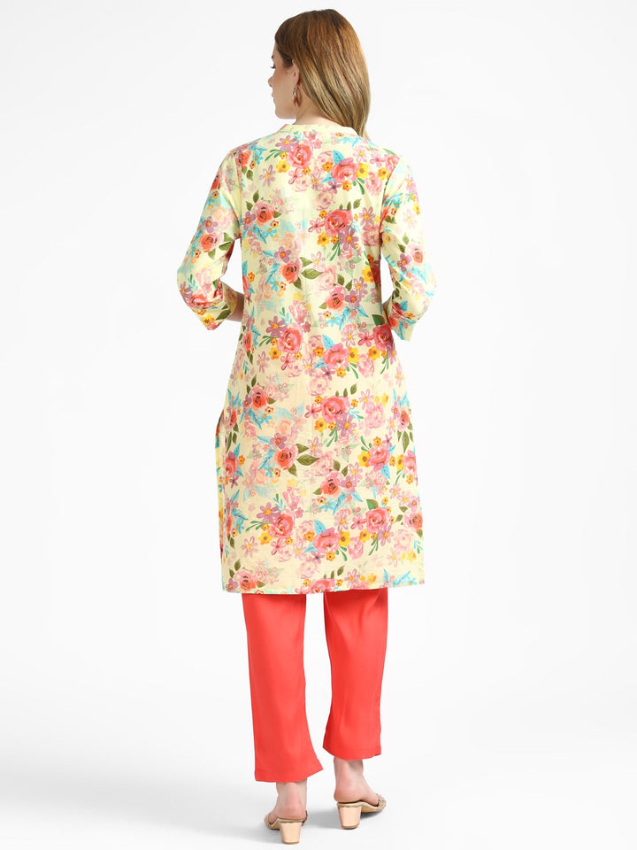 RangDeep Floral Printed Kurta Kurti Rangdeep-Fashions 