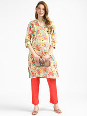 RangDeep Floral Printed Kurta Kurti Rangdeep-Fashions XX-Large 