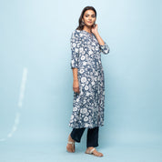 RANGDEEP INDIGO WOMEN'S KURTA Kurti Rangdeep-Fashions 