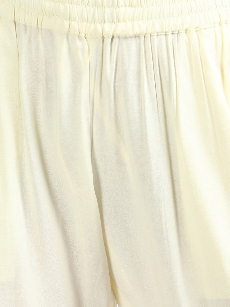 Rangdeep Ivory Cotton Pant with Pockets Cotton Pant Rangdeep-Fashions 