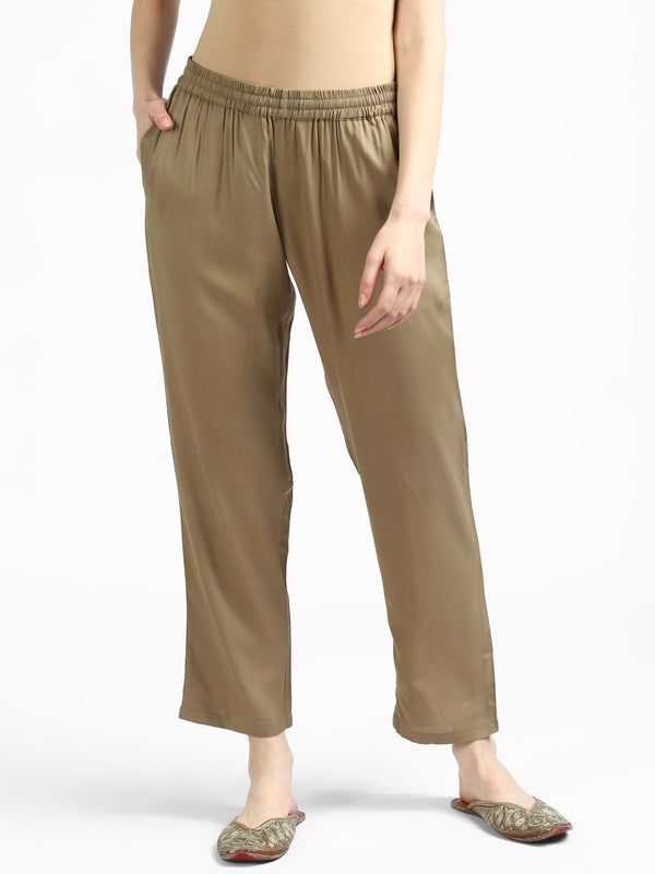 Rangdeep Peanut brown Cotton Pant with Pocket Cotton Pant Rangdeep-Fashions 