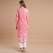 RANGDEEP PINK RAYON WOMEN'S STRAIGHT KURTA Rayon kurta Rangdeep-Fashions 