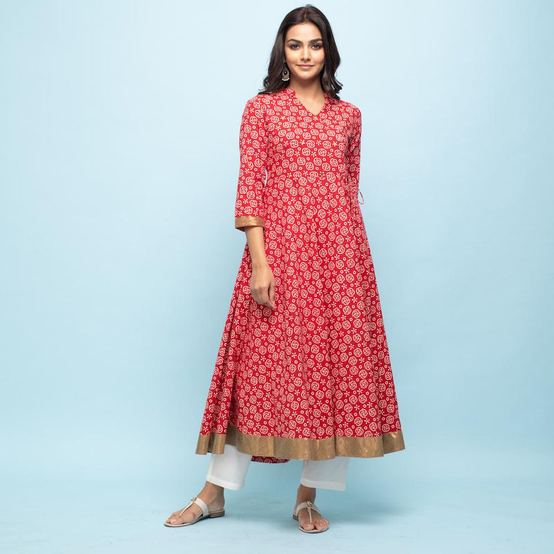 RANGDEEP RED WOMEN'S DRESS Kurti Rangdeep-Fashions 