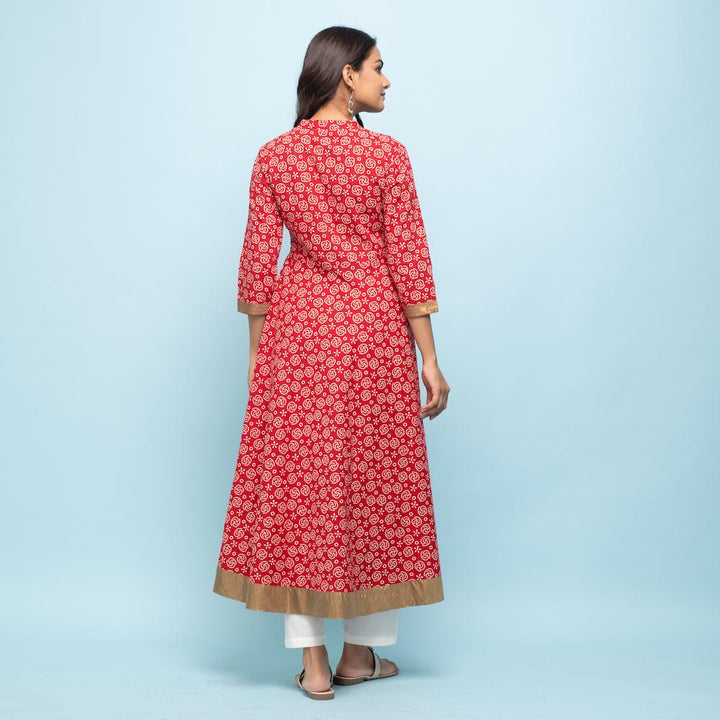 RANGDEEP RED WOMEN'S DRESS Kurti Rangdeep-Fashions 