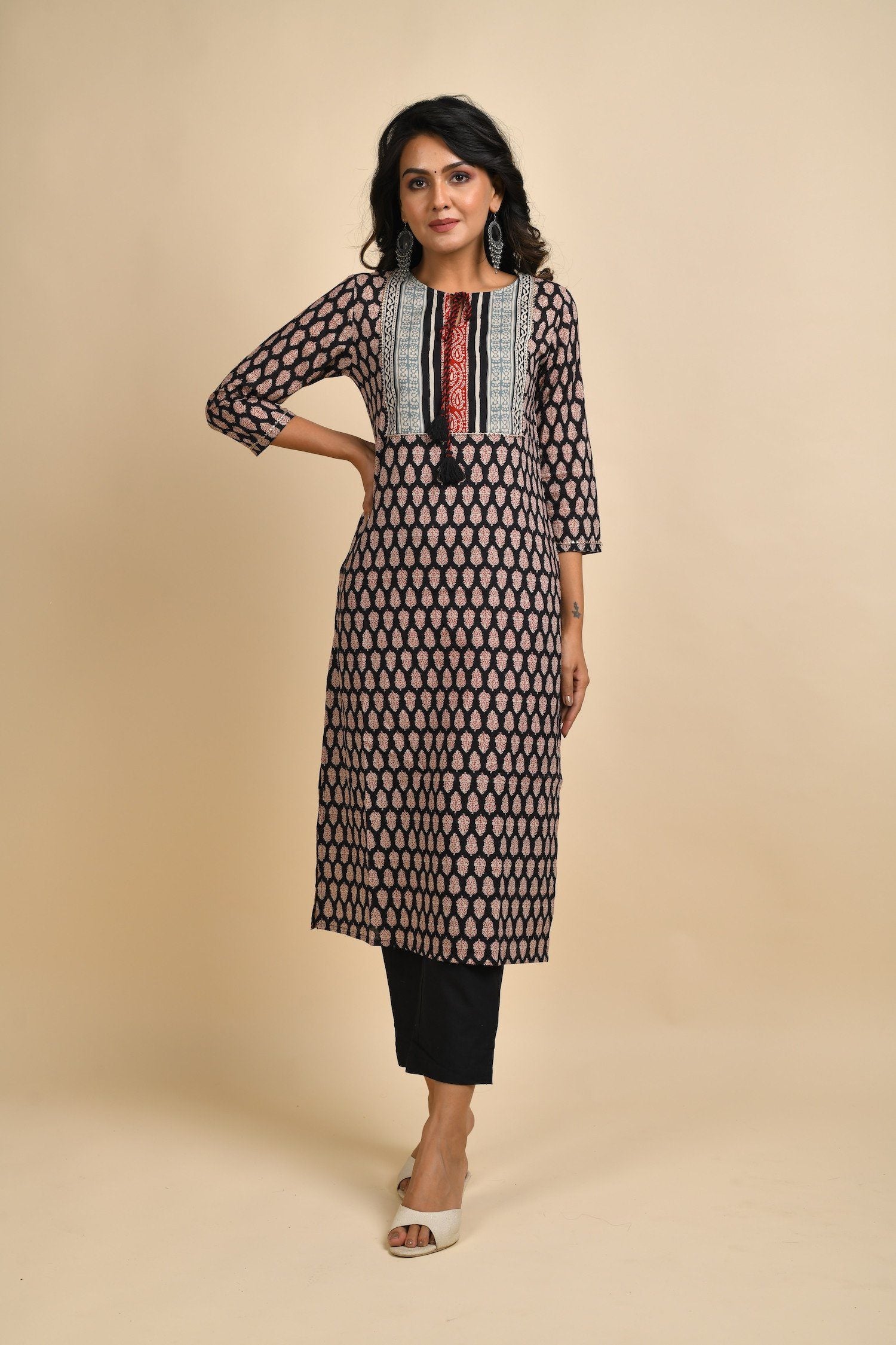 RangDeep Women Calf Length Straight Kurti Kurti Rangdeep-Fashions 