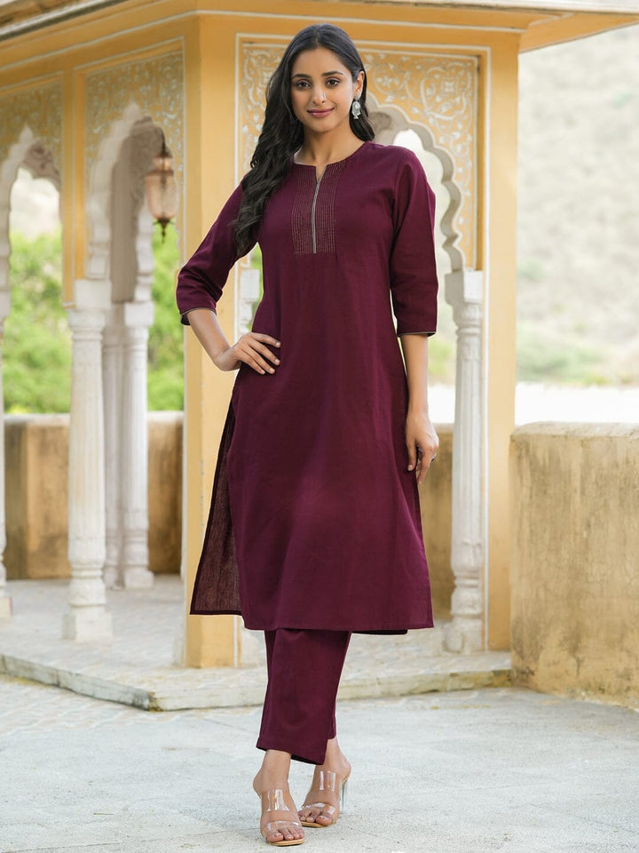 Women Cotton Flex Kurta Set With Chiffon Dupatta Kurti Dupatta set Pant Rangdeep-Fashions 