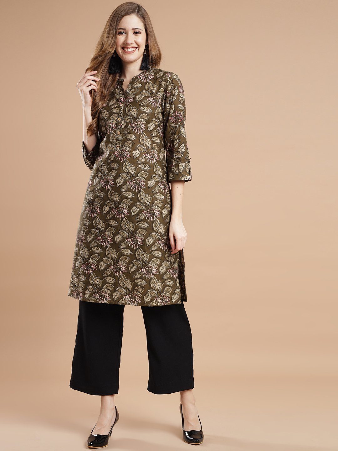 black kurta Kurti Rangdeep-Fashions 