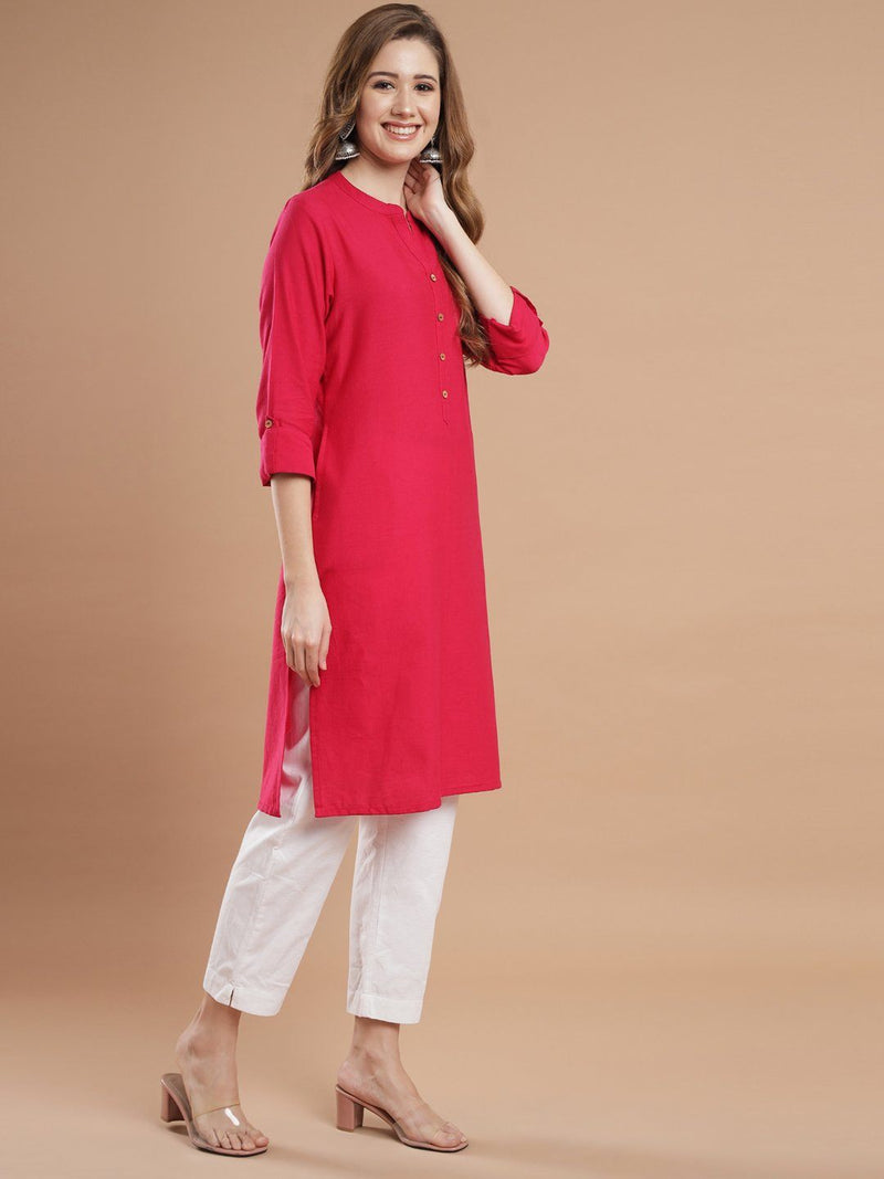Women RED kurta Kurti Rangdeep-Fashions 