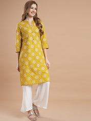 Women Yellow kurta Kurti Rangdeep-Fashions 