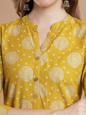 Women Yellow kurta Kurti Rangdeep-Fashions 